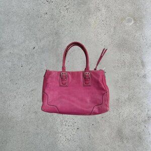 Pink leather Coach bag
